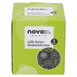 novooo Solar Bodenstecker, 3 Stück