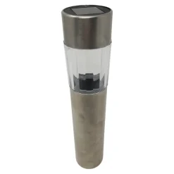 novooo Solar Lampe Edelstahl, 33 cm