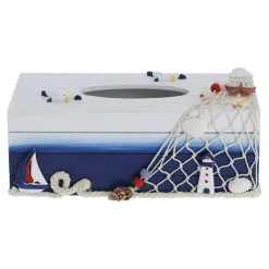 novooo Taschentuchbox Boot Holz