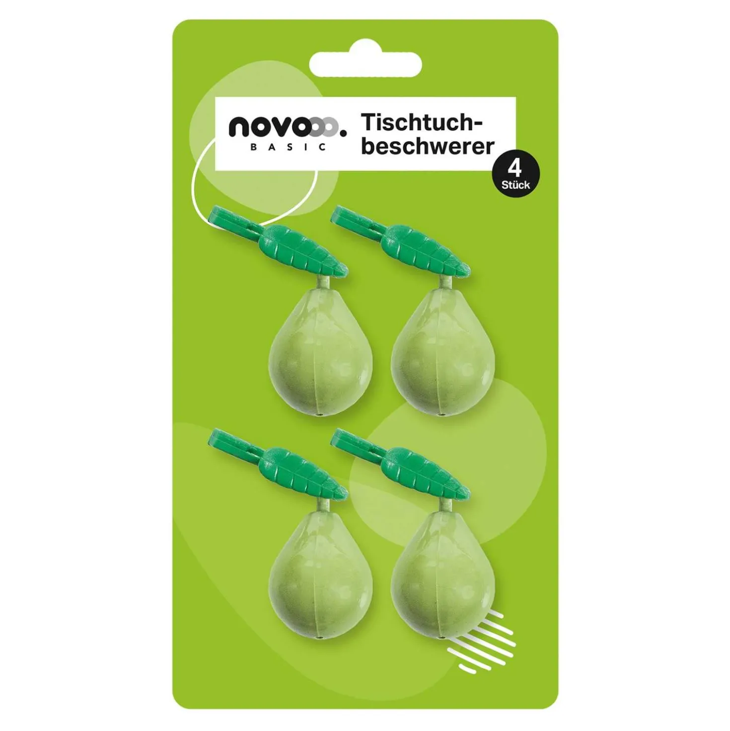 novooo Tischtuchbommel Früchtedesign, 4 Stück
