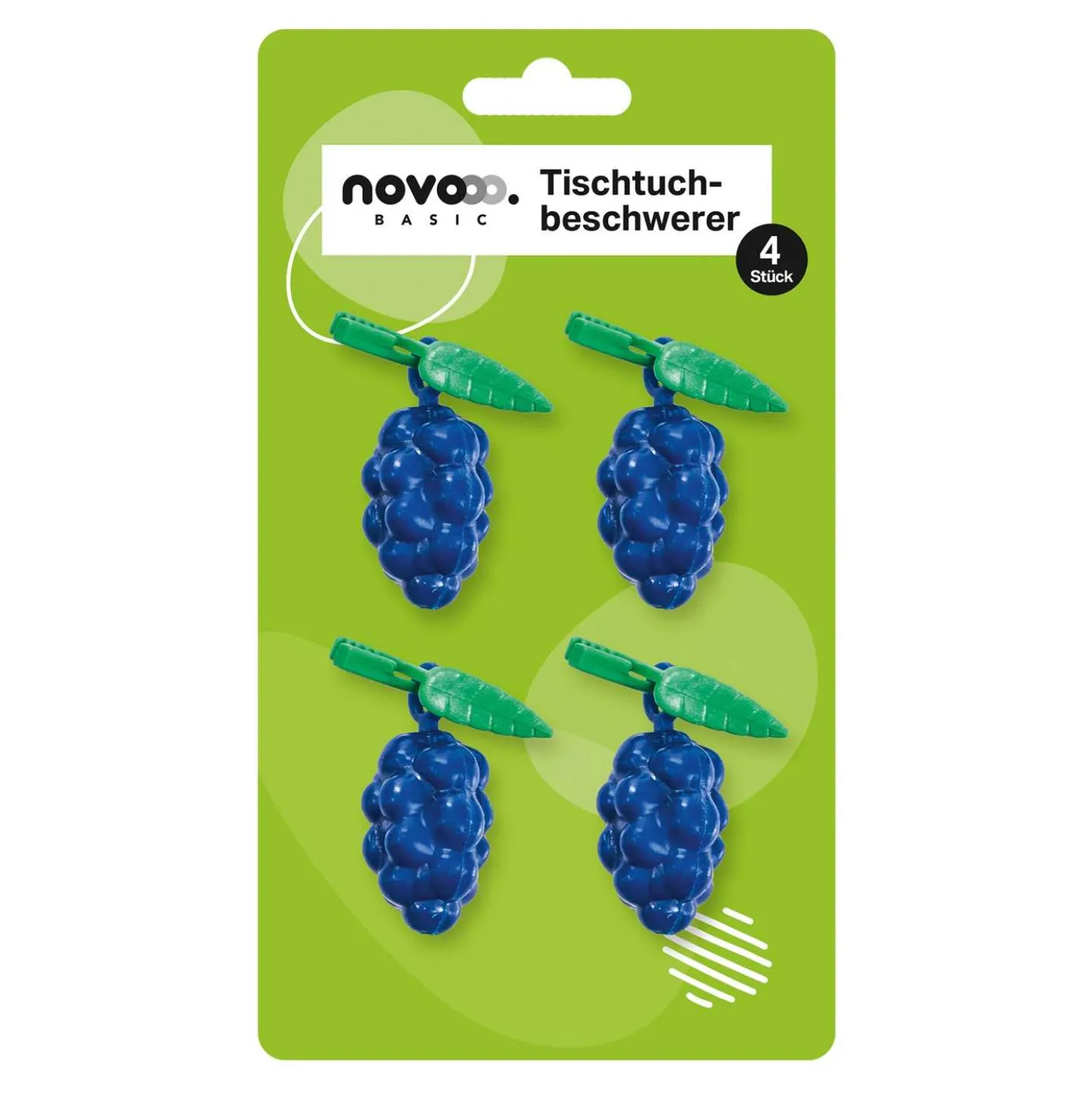 novooo Tischtuchbommel Früchtedesign, 4 Stück