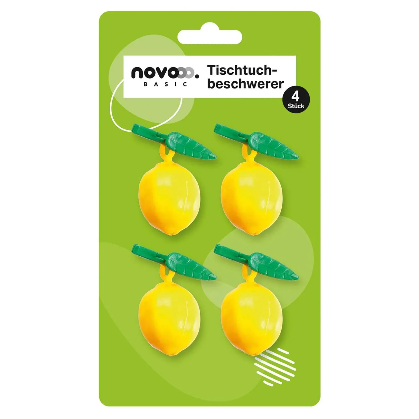 novooo Tischtuchbommel Früchtedesign, 4 Stück