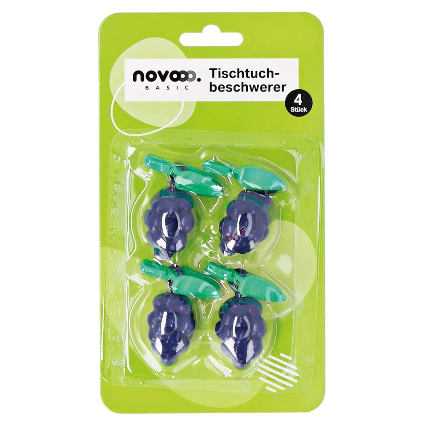 novooo Tischtuchbommel Früchtedesign, 4 Stück