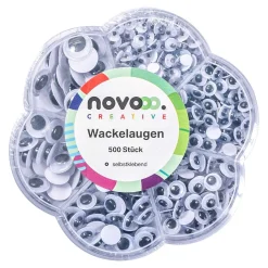 novooo Wackelaugen, weiß, 500 Stück