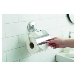 novooo WC-Papierrollenhalter chrom selbsthaftend