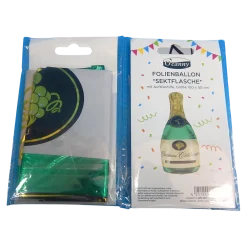 O'Canny Folienballon Sektflasche, 100 x 50 cm
