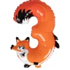 O'Canny Folienballon Zahl 3 Tier-Design Höhe, 36 cm