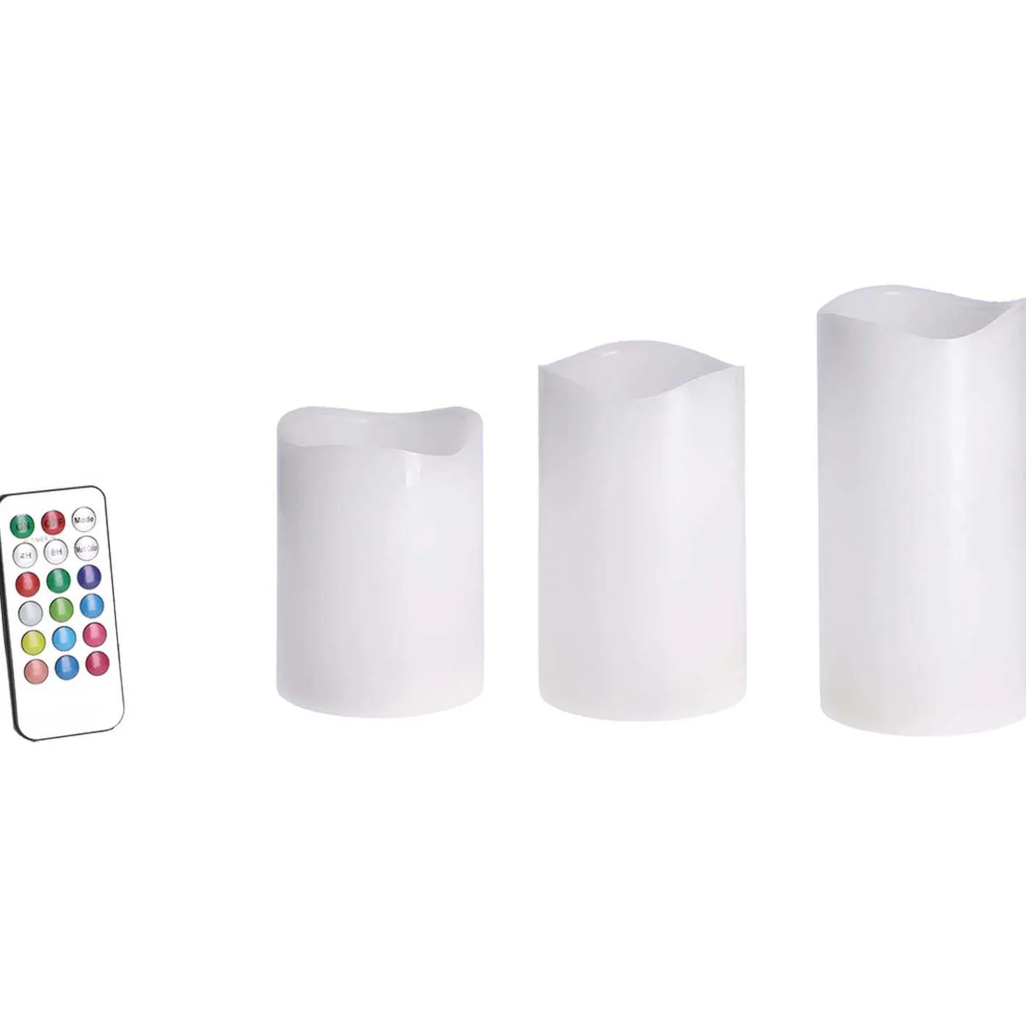 O'Canny LED Kerze Set mit Fernbedienung, 3 Stück