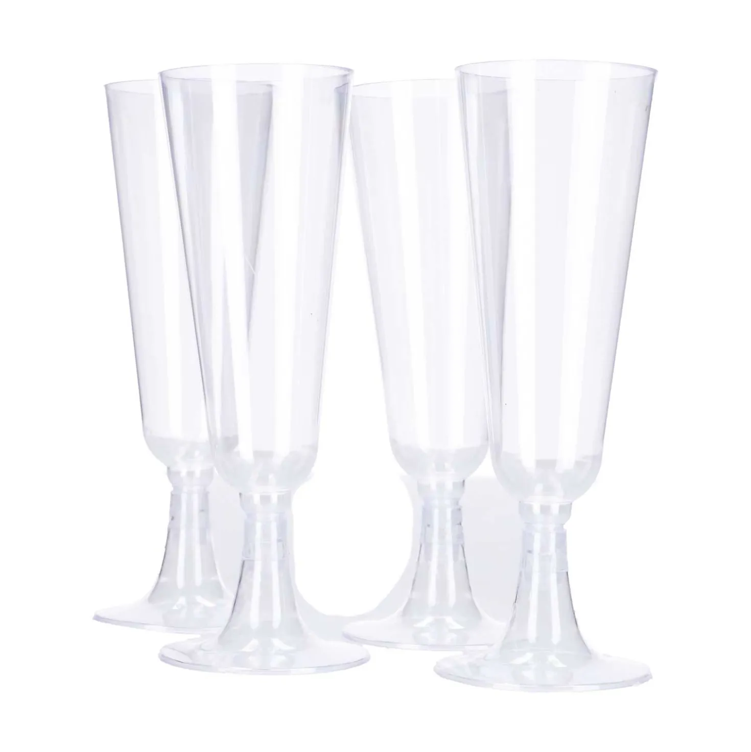 O'Canny Sektgläser Plastik -Set, 4 Stück