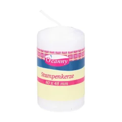 O'Canny Stumpenkerze glatt, 80 x 48 mm
