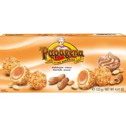 Papagena Waffelkugeln mit Erdnuss, 125 g