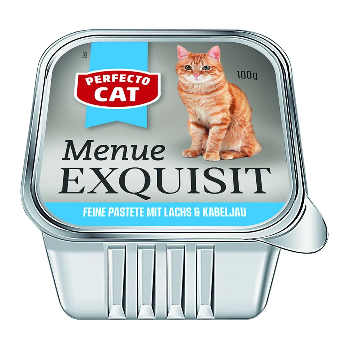 Perfecto Katzenfutter Pastete Lachs und Kabeljau, 100 g