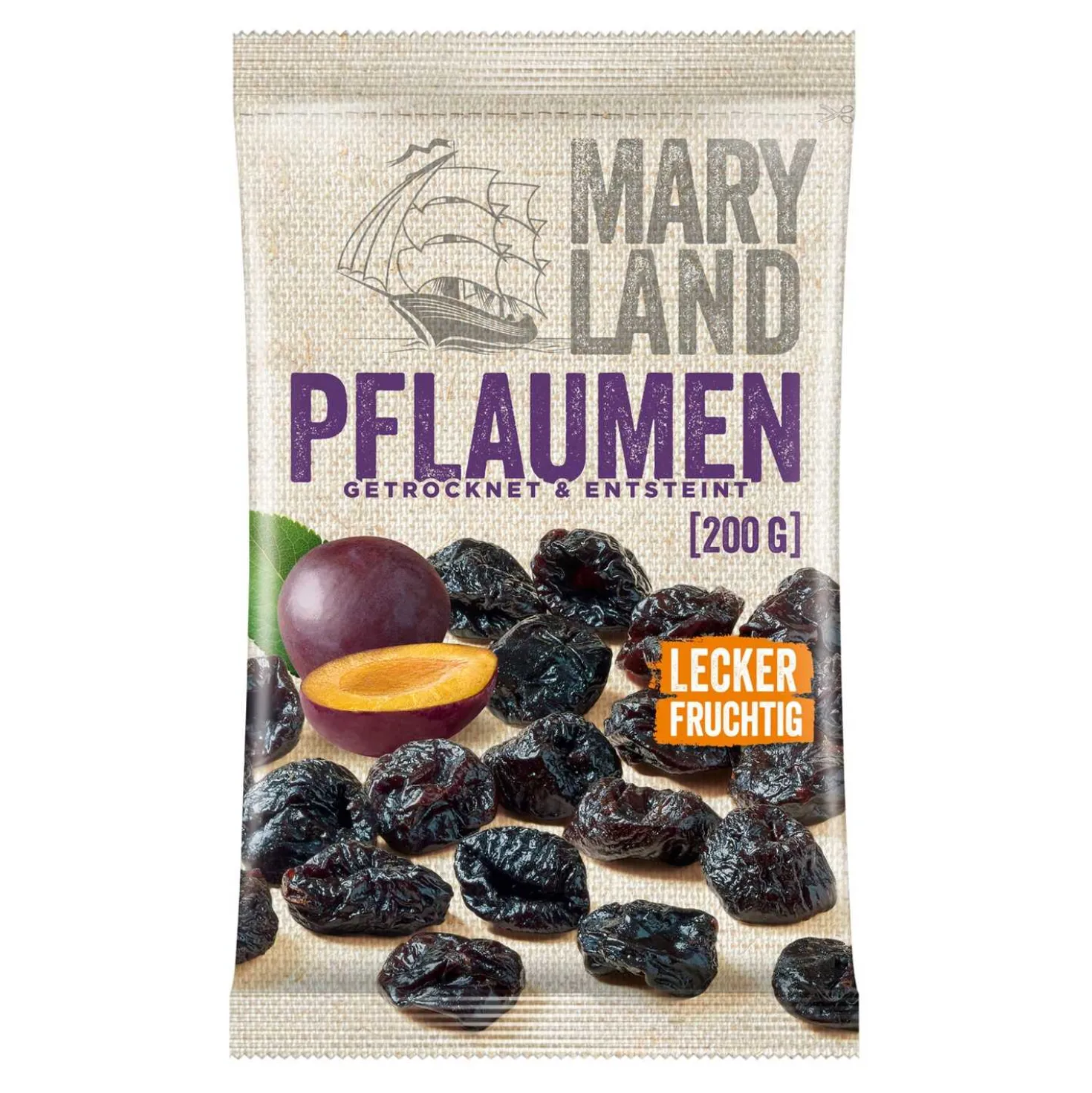 Pflaumen getrocknet und entsteint