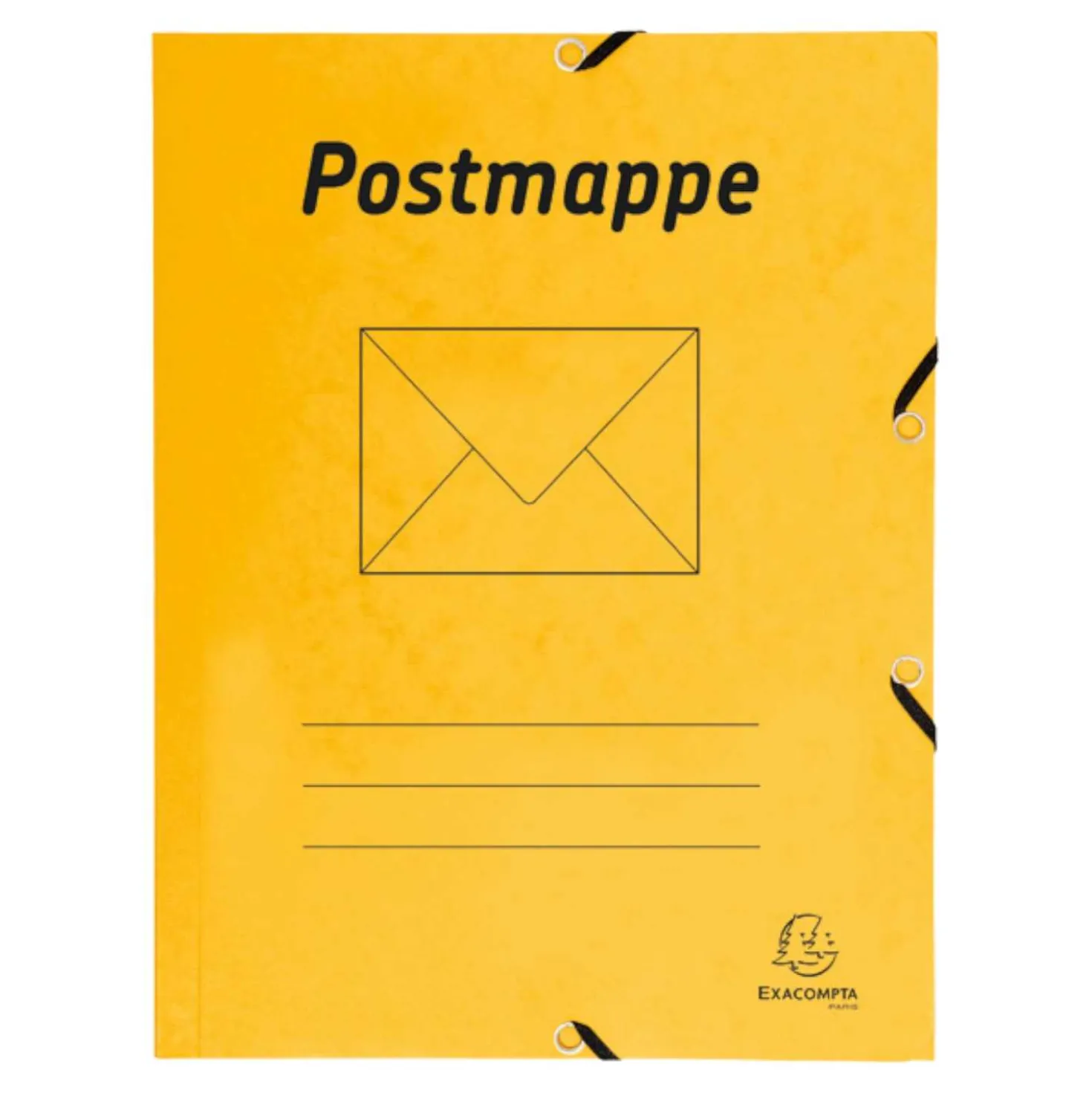 Postmappe A4 Karton, gelb