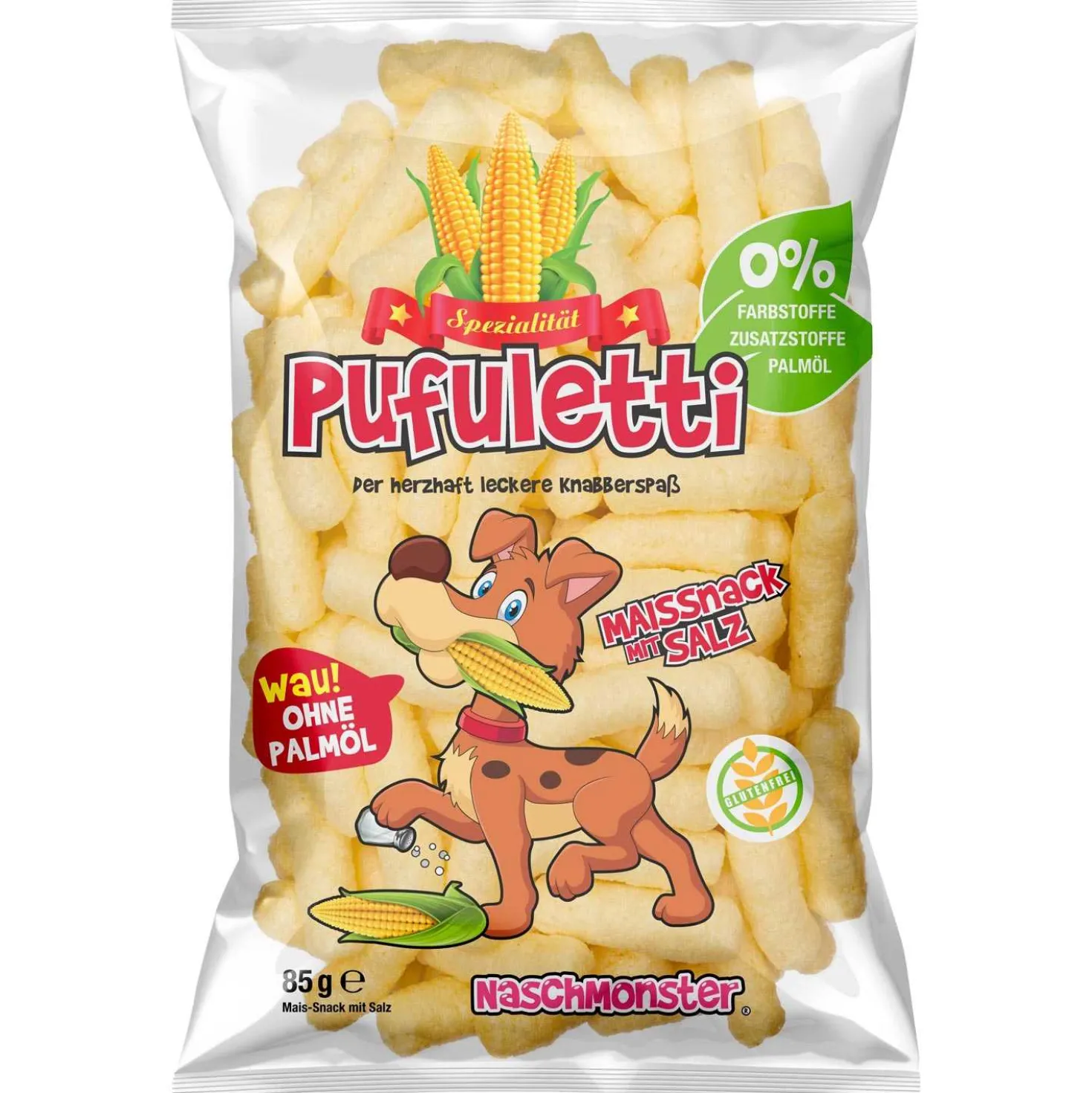 Pufuletti Maissnack mit Salz