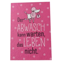 Putzschwamm Der Abwasch kann warten