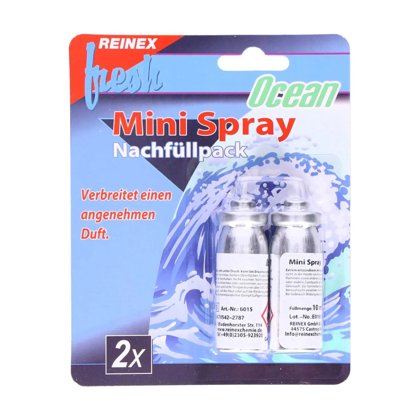Reinex Nachfüller für Click Spray Lufterfrischer, 2 Stück
