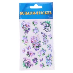Schaum Sticker Blumen, 1 Blatt