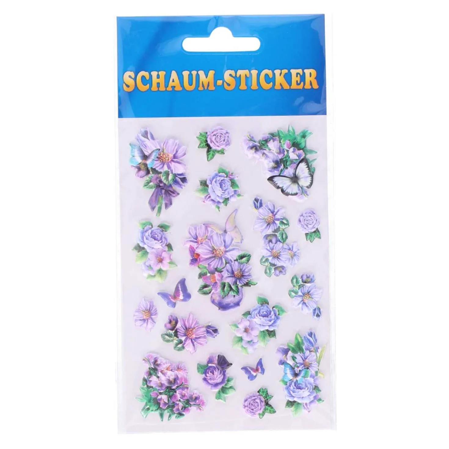 Schaum Sticker Blumen, 1 Blatt