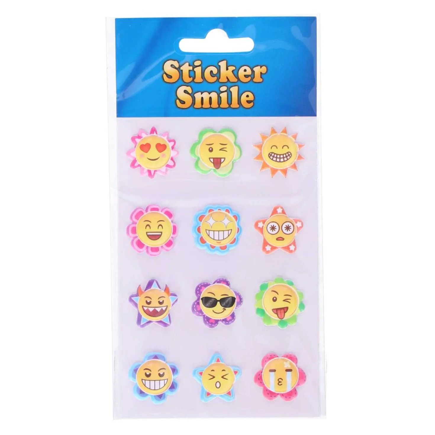 Schaum Sticker Smile 12 Sticker, 1 Blatt