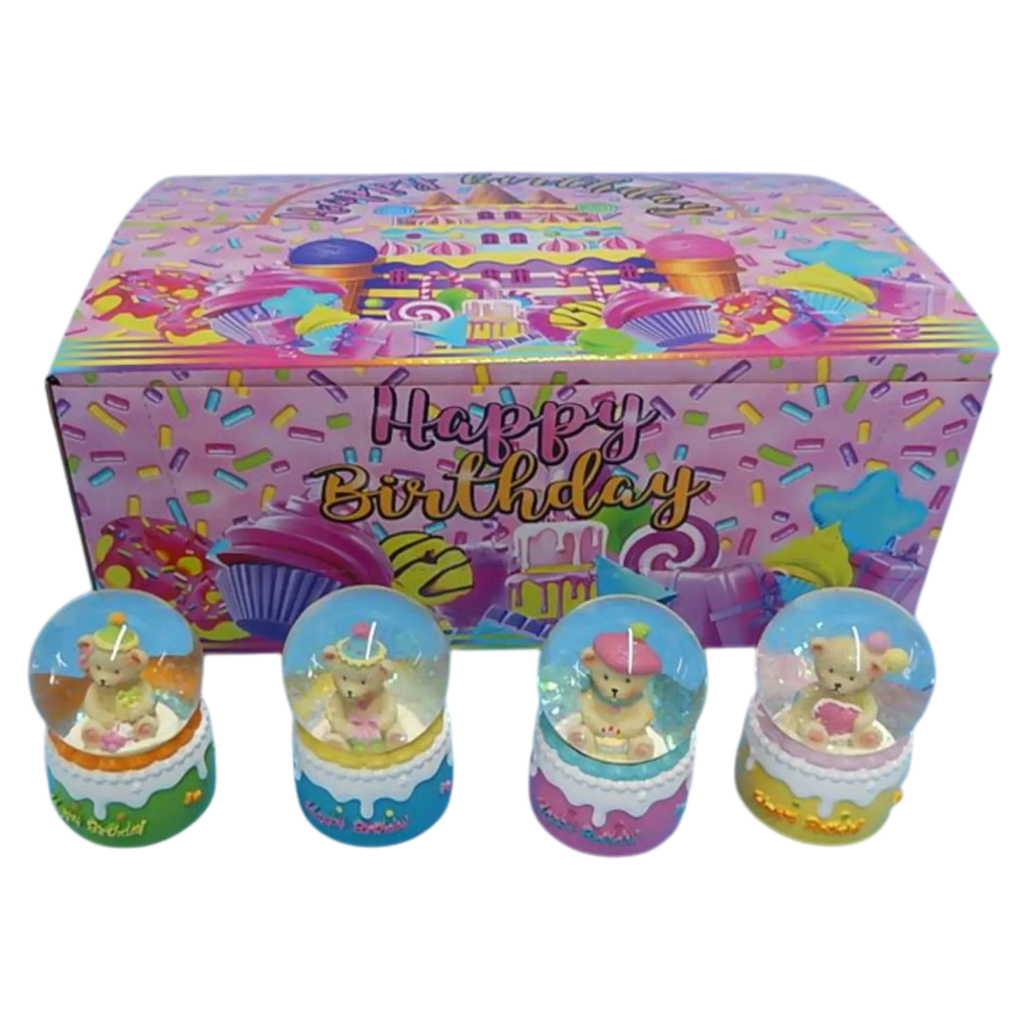 Schneekugel Happy Birthday