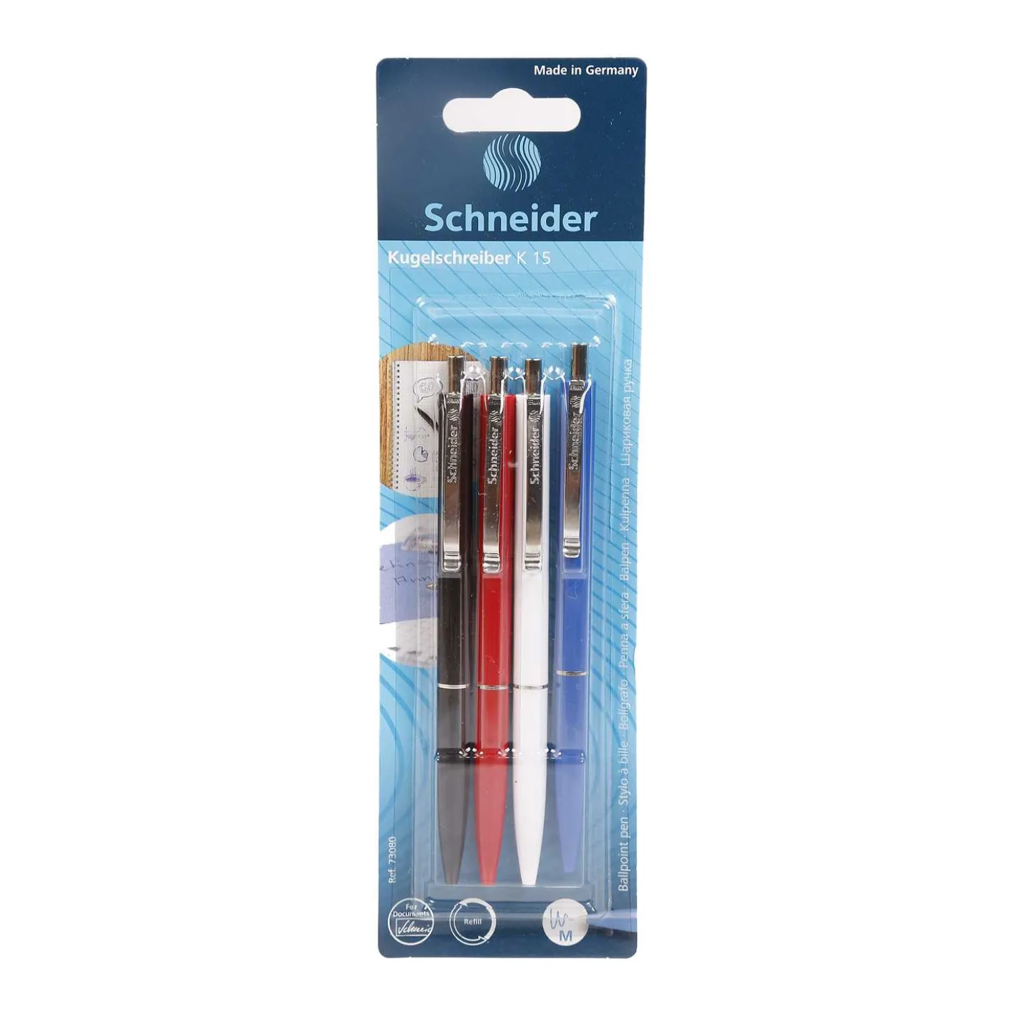 Schneider Kugelschreiber versch, 4 Stück