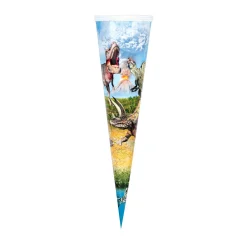 Schultüte glänzend bedruckt rund ungefüllt 70 cm