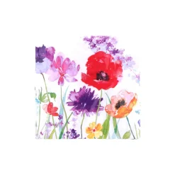 Servietten Blumen aquarell, 33 x 33 cm, 20 Stück