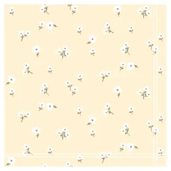 Servietten Blumen hellgelb, 33 x 33 cm, 20 Stück