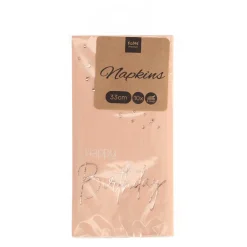 Servietten Lush Blush, 33 x 33 cm, 10 Stück