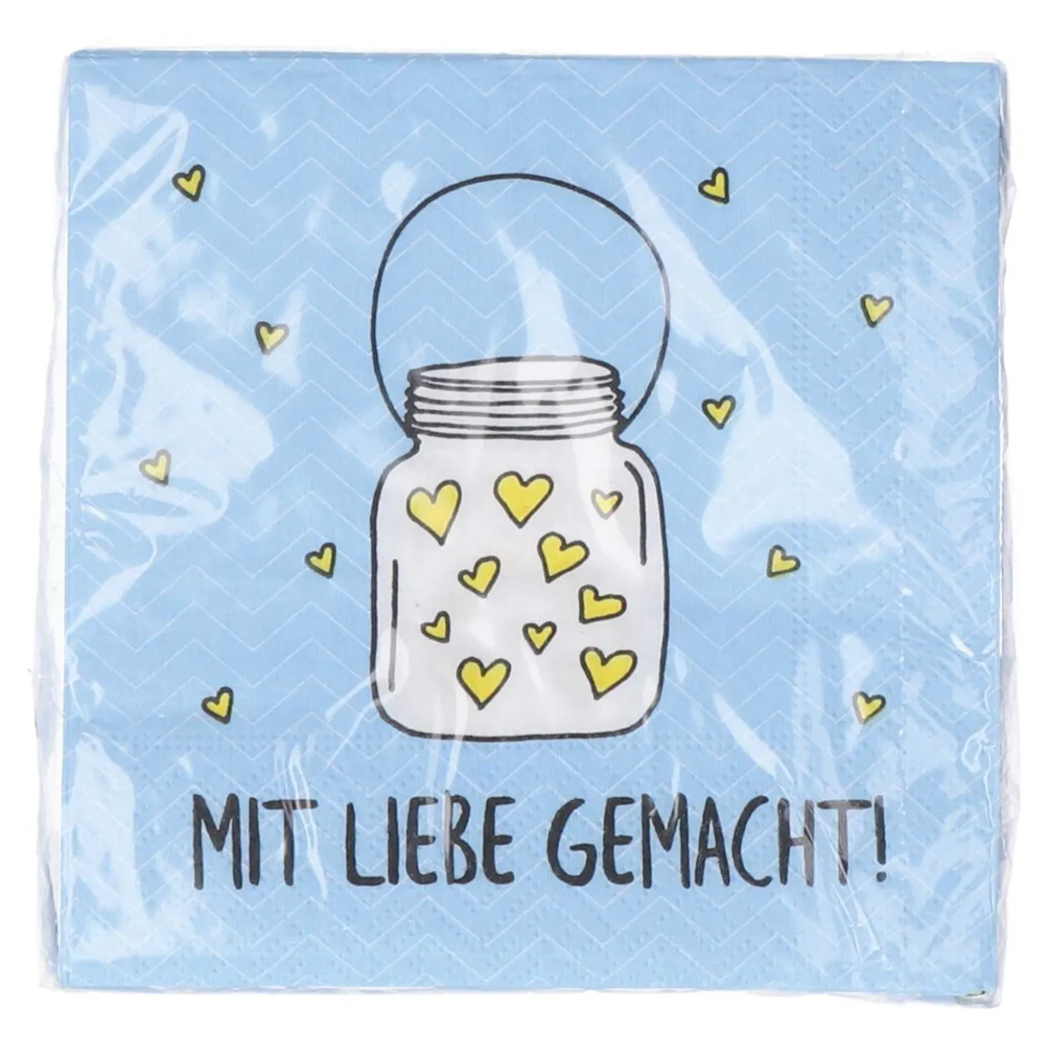 Servietten M. Liebe gemacht, 25 x 25 cm, 20 Stück