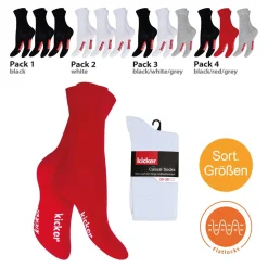 Socken Kicker Damen/Herren -50, Größe 35, 3 Stück