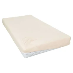 Spannbettlaken Jersey ecru, 190 x 200 cm