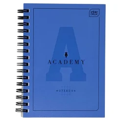 Spiralnotizblock A6 Academy kar, 80 Blatt