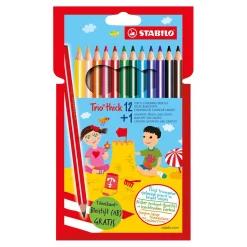 STABILO Buntstifte Trio Thick, 12 Stück
