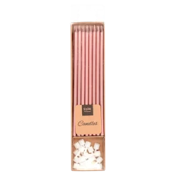 Stabkerze 15cm rosé metallic