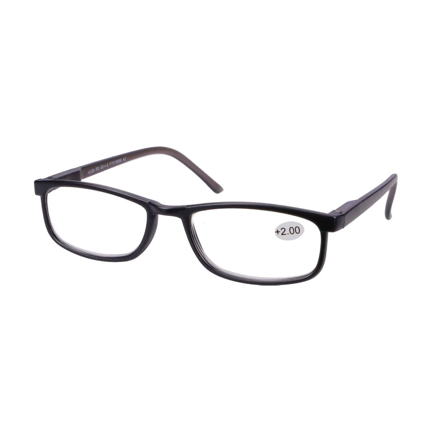 Star Optic Lesehilfe MD4 aus Kunststoff +2,0 Dioptrien schwarz/grau