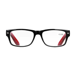 Star Optic Lesehilfe MD2 aus Kunststoff +3,5 Dioptrien schwarz/rot