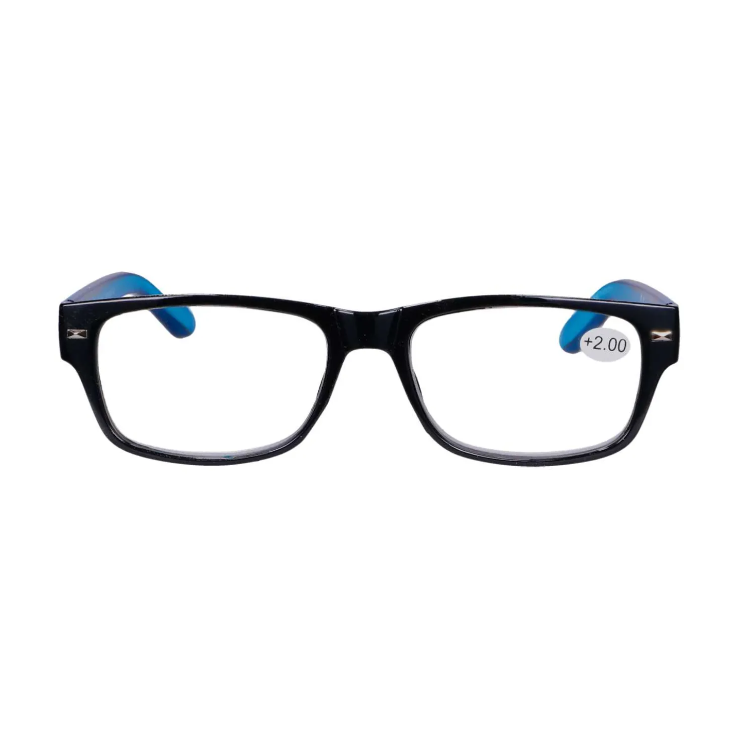Star Optic Lesehilfe MD2 aus Kunststoff +2,0 Dioptrien schwarz/blau