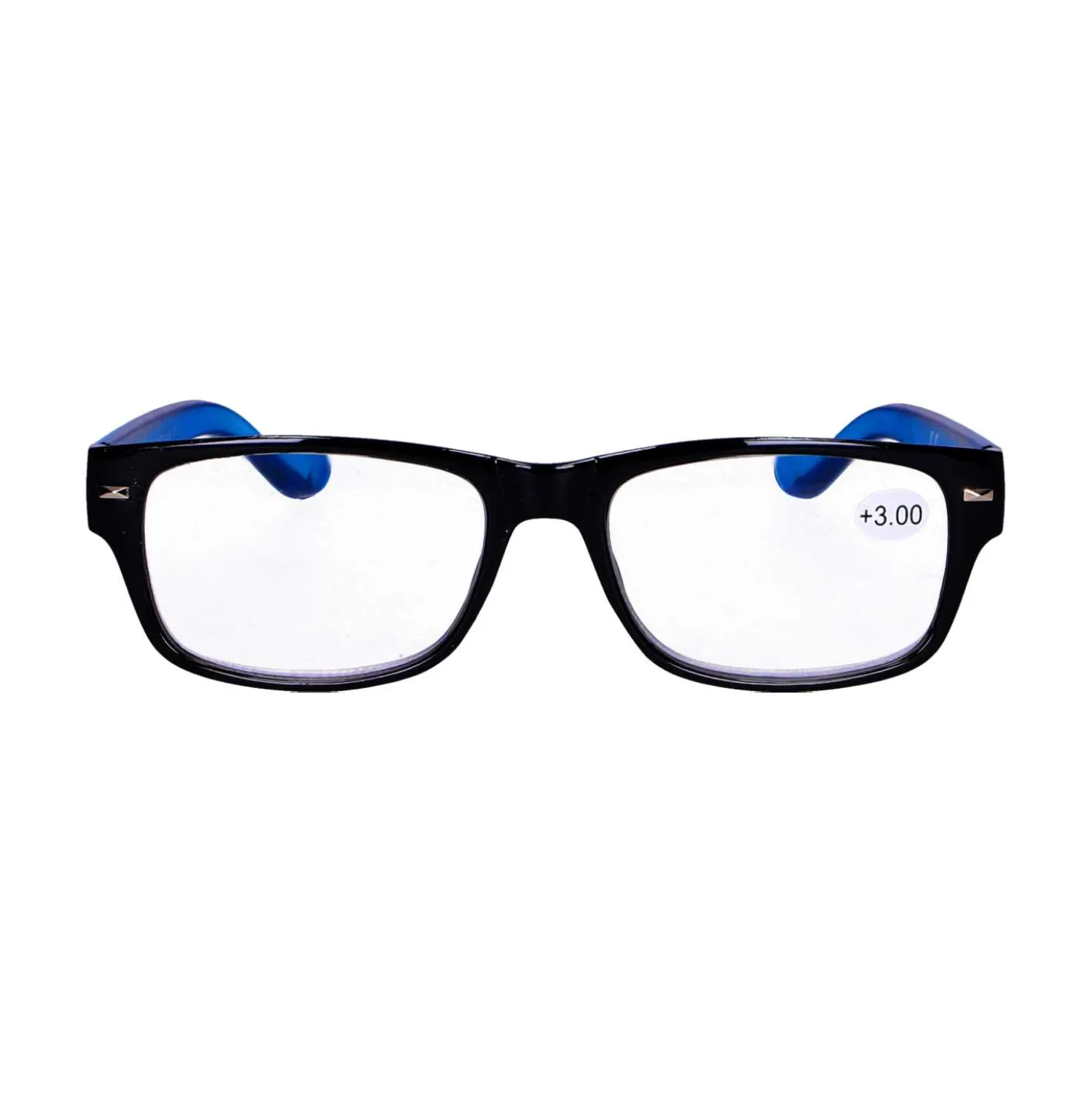 Star Optic Lesehilfe MD2 aus Kunststoff +3,0 Dioptrien schwarz/blau