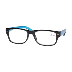 Star Optic Lesehilfe MD2 aus Kunststoff +3,0 Dioptrien schwarz/blau