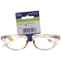 Star Optic Lesehilfe MD1 aus Kunststoff +2,5 Dioptrien beige