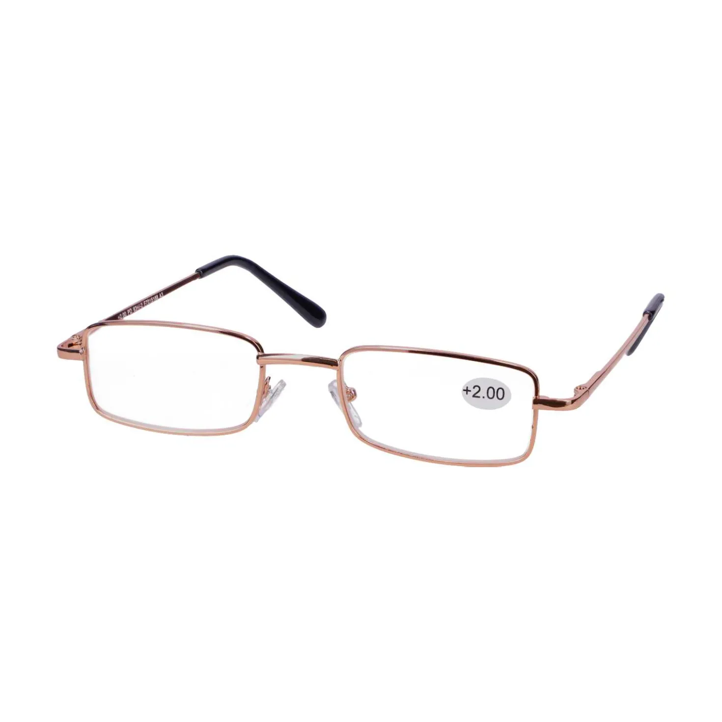 Star Optic Lesehilfe MD6 aus Metall +2,0 Dioptrien gold glänzend