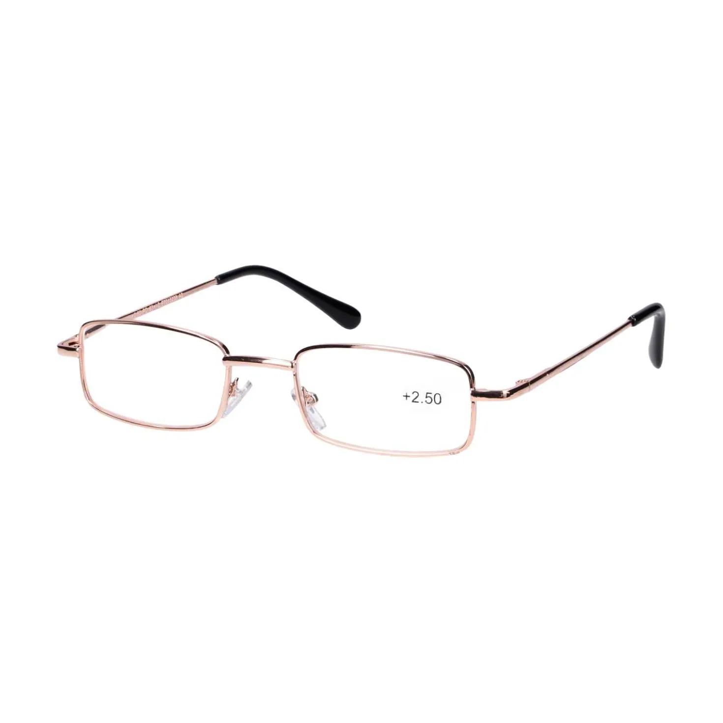 Star Optic Lesehilfe MD6 aus Metall +2,5 Dioptrien gold glänzend