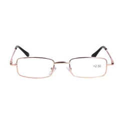 Star Optic Lesehilfe MD6 aus Metall +2,5 Dioptrien gold glänzend
