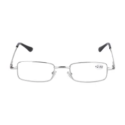 Star Optic Lesehilfe MD6 aus Metall +2,5 Dioptrien silber glänzend