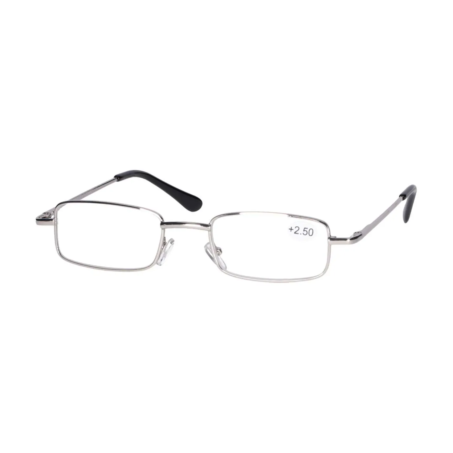 Star Optic Lesehilfe MD6 aus Metall +2,5 Dioptrien silber glänzend