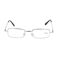 Star Optic Lesehilfe MD6 aus Metall +3,5 Dioptrien silber glänzend
