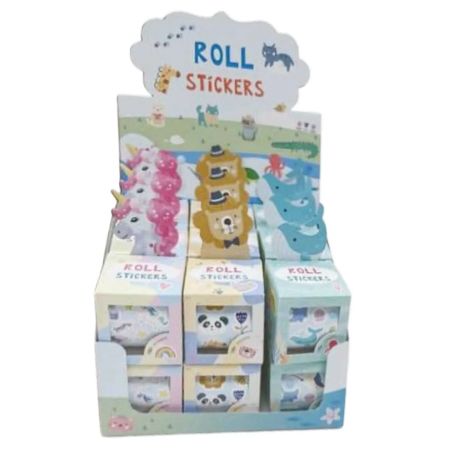 Sticker auf Rolle