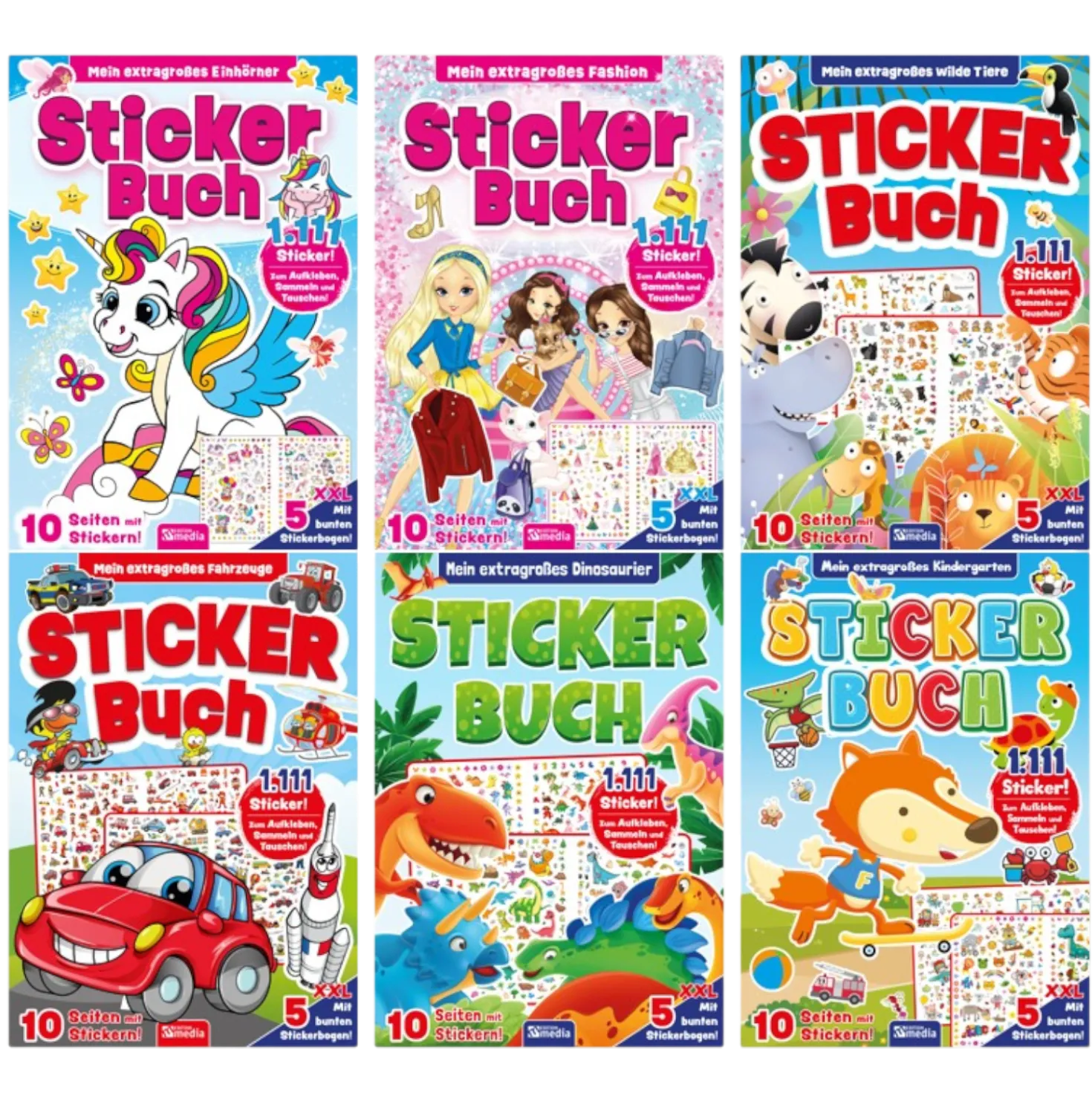 Stickerbuch A4, 20 Seiten